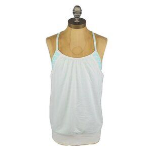 ivivva Double Dutch Tank Size 10 in White & Mint